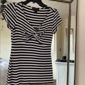 White & Black Market stripe shirt